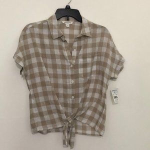 Beach Lunch Lounge Collection XS tan/white check